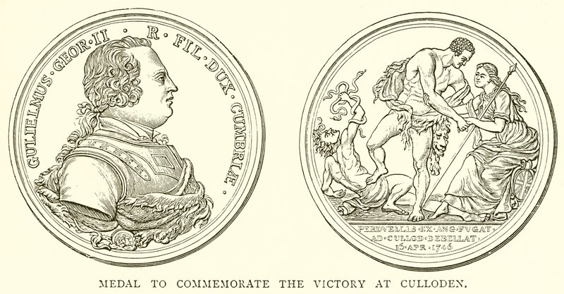 Medal to Commemorate the Victory at Culloden by English School