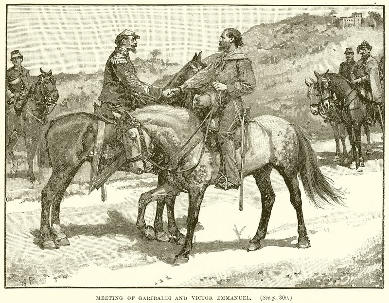 Meeting of Garibaldi and Victor Emmanuel by English School