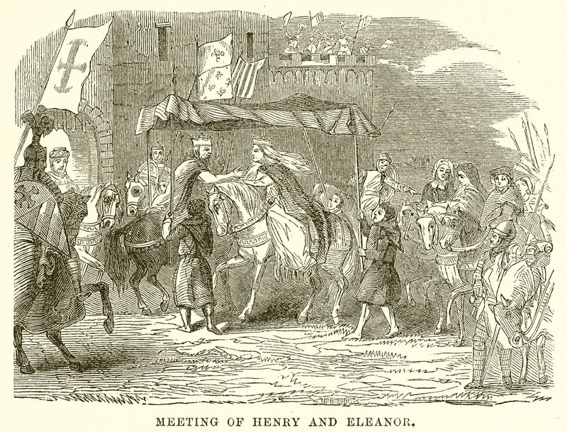 Meeting of Henry and Eleanor by English School