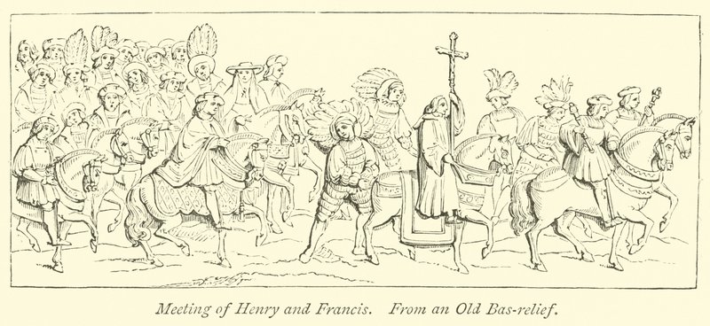 Meeting of Henry and Francis by English School