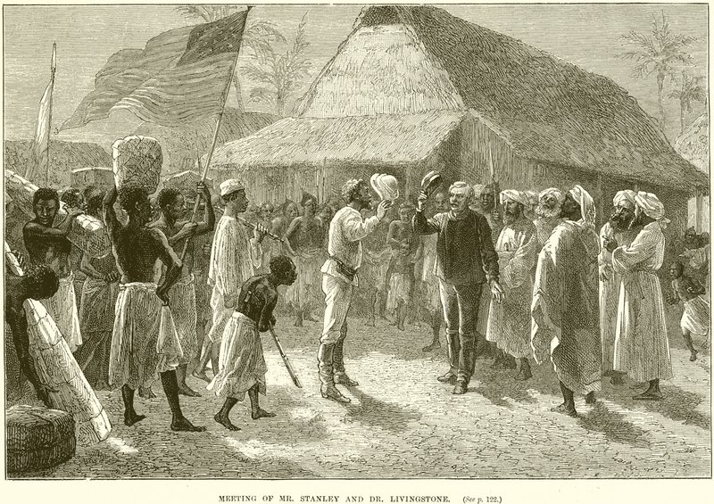 Meeting of Mr. Stanley and Dr. Livingstone by English School