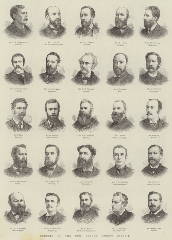 Members of the New London County Council by English School