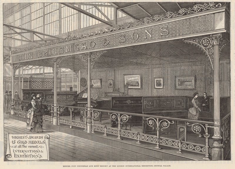 Messrs John Brinsmead and Sons Exhibit at the London International Exhibition, Crystal Palace by English School