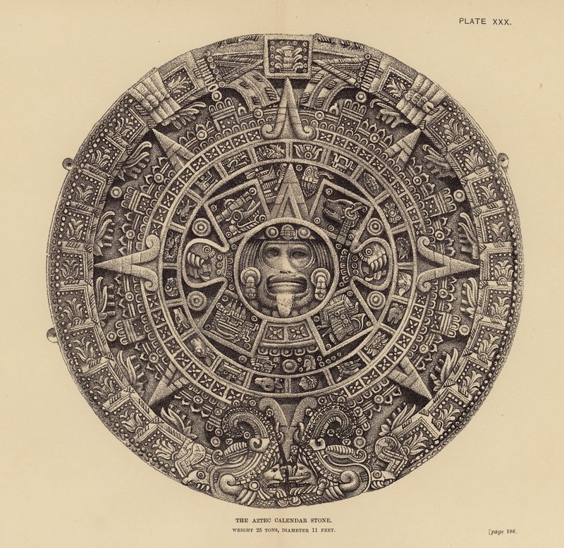 Mexico: The Aztec Calendar Stone by English School