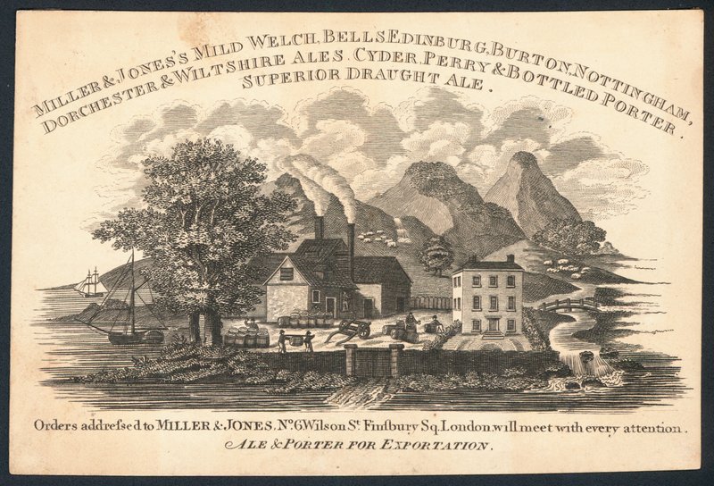 Miller & Jones, manufacturer of ale and porter for exportation by English School