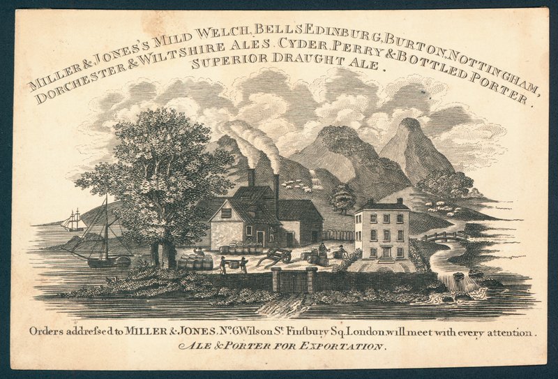 Miller & Jones, manufacturer of ale and porter for exportation by English School