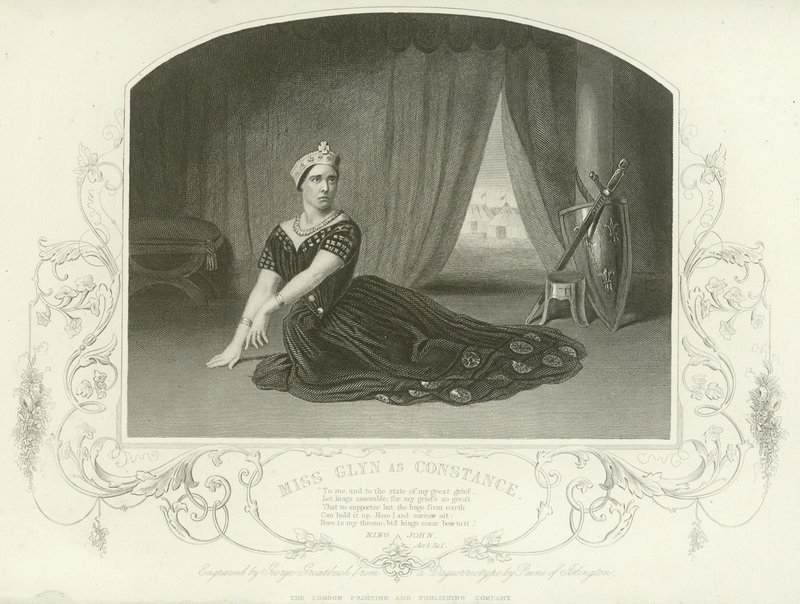 Constance, King John, Act III, Scene I by English School