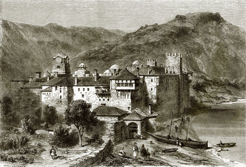 Monastery of Sphigmenou by English School