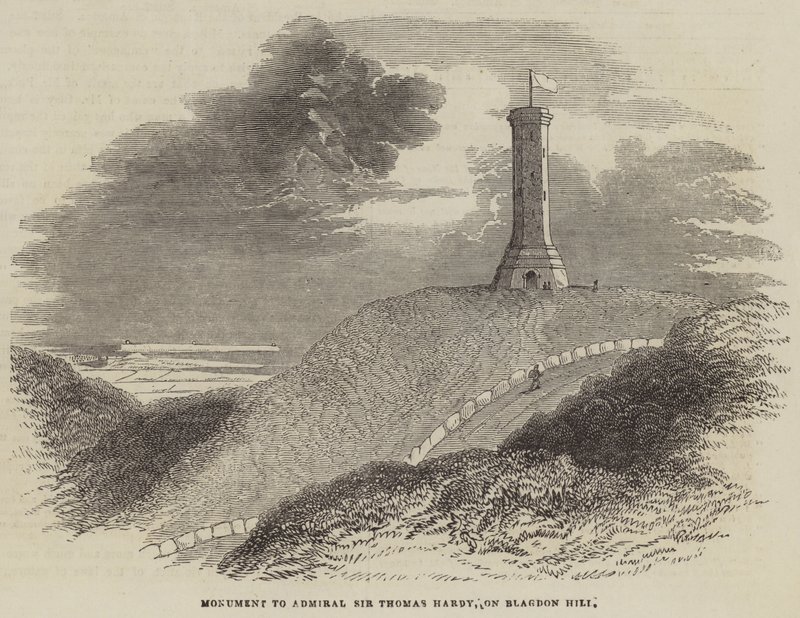 Monument to Admiral Sir Thomas Hardy, on Blagdon Hill by English School