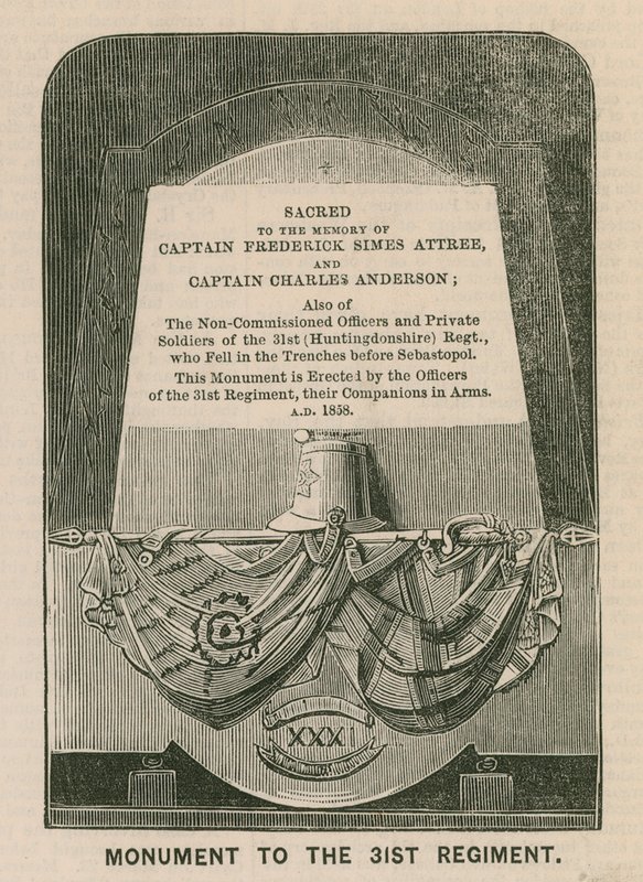 Monument to the 31st (Huntingdonshire) Regiment, St Mary
