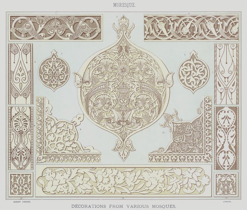 Moresque, Decorations from Various Mosques by English School