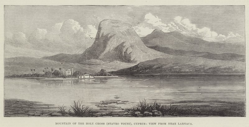 Mountain of the Holy Cross (Stavro Vouni), Cyprus, View from near Larnaca by English School