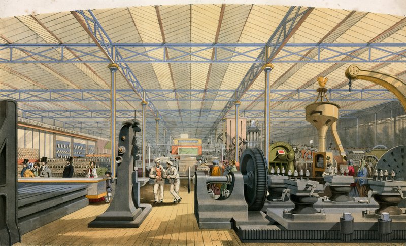 Moving Machinery, Great Exhibition, 1851 by English School