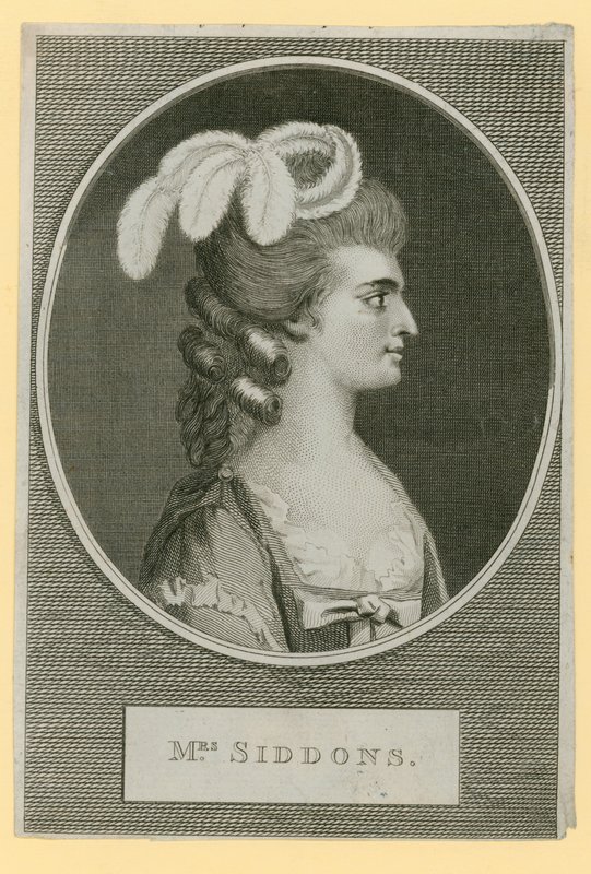 Mrs Sarah Siddons, actress by English School
