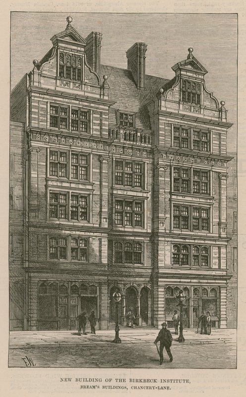 New building of the Birkbeck Institute, Breams Buildings, Chancery Lane, London by English School