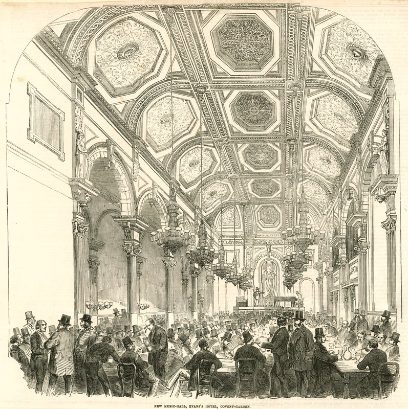 New music hall, Evans Hotel, Covent Garden, London by English School