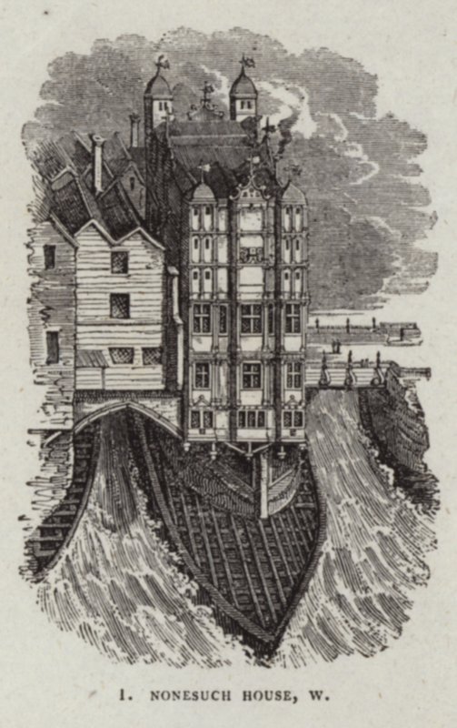 Nonesuch House on Old London Bridge by English School