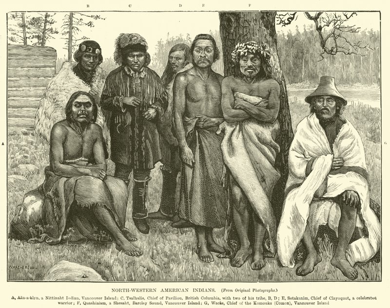 North-western American Indians by English School