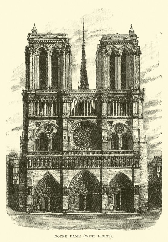 Notre Dame, West Front by English School