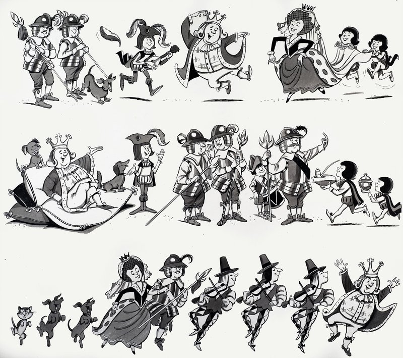 Nursery Rhyme Illustrations by English School