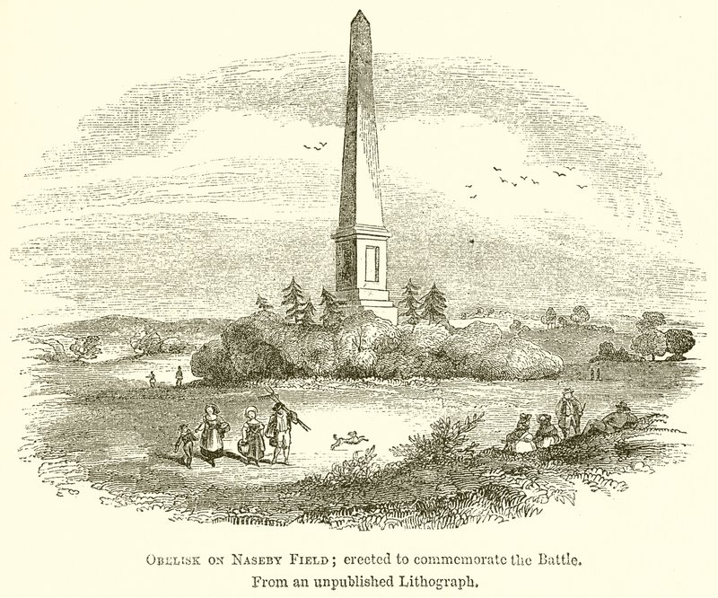 Obelisk on Naseby Field; Erected to Commemorate the Battle by English School