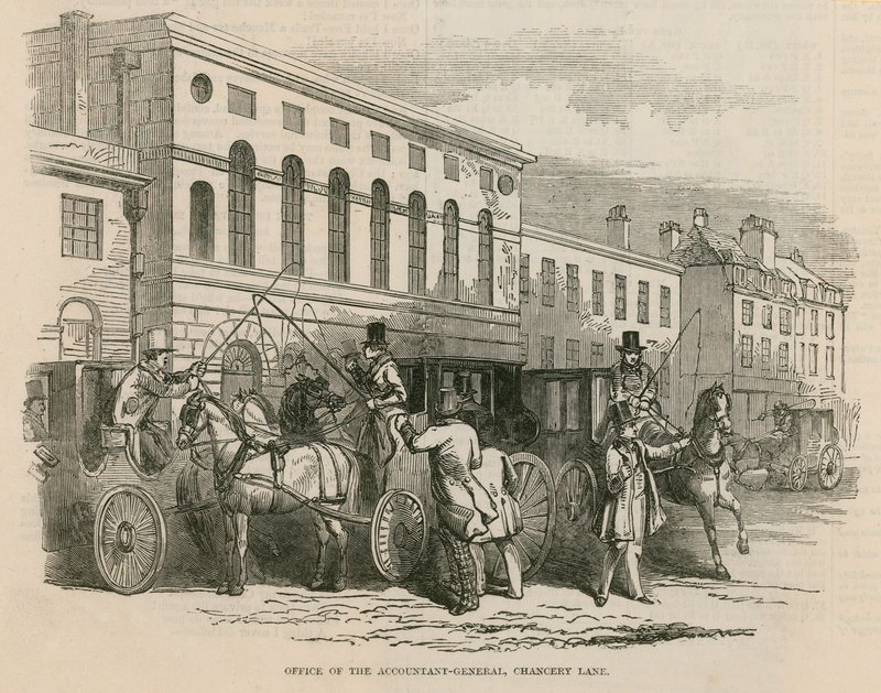 Office of the Accountant General, Chancery Lane, London by English School