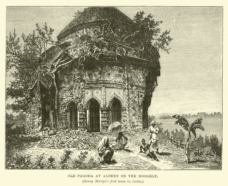 Old Pagoda at Aldeen on the Hooghly by English School