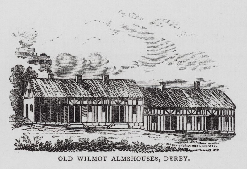 Old Wilmot Almshouses, Derby by English School