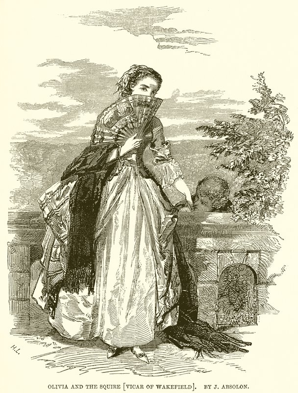 Olivia and the Squire [Vicar of Wakefield] by English School
