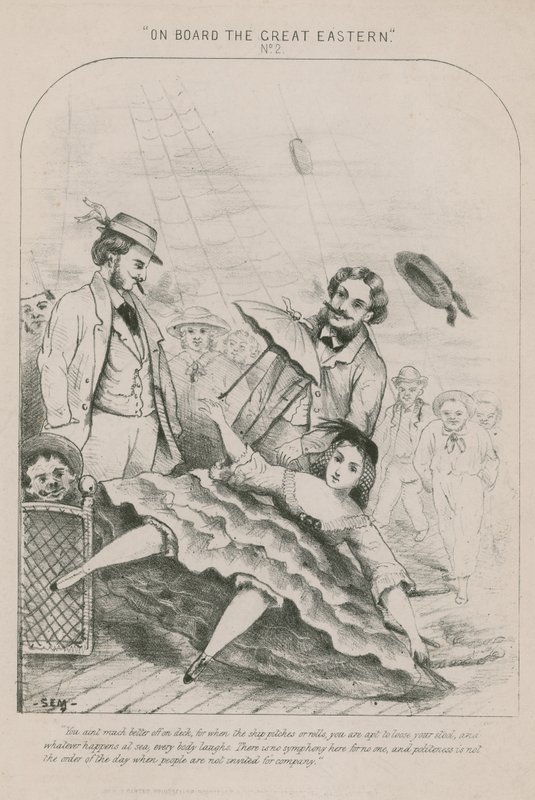 On Board the Great Eastern; Walking on the Deck by English School