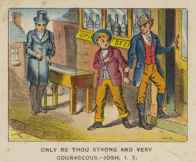 Only be thou strong and very courageous, Joshua I 7 by English School