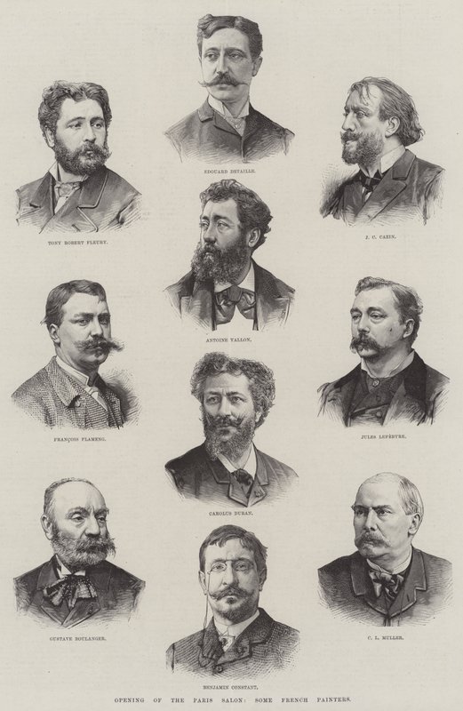 Opening of the Paris Salon, Some French Painters by English School