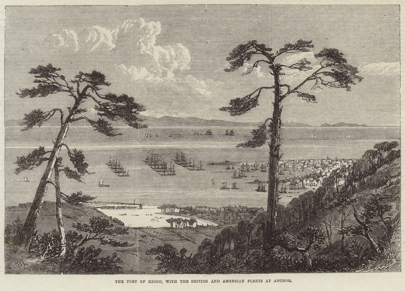 Opening of the inland sea ports of Japan by English School