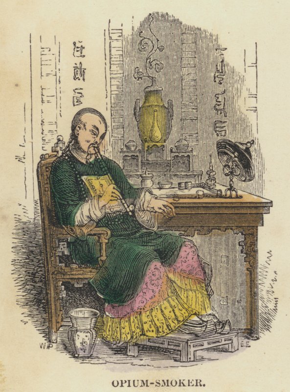 Opium-Smoker by English School
