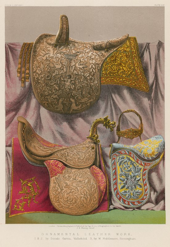 Ornamental Leather Work by English School