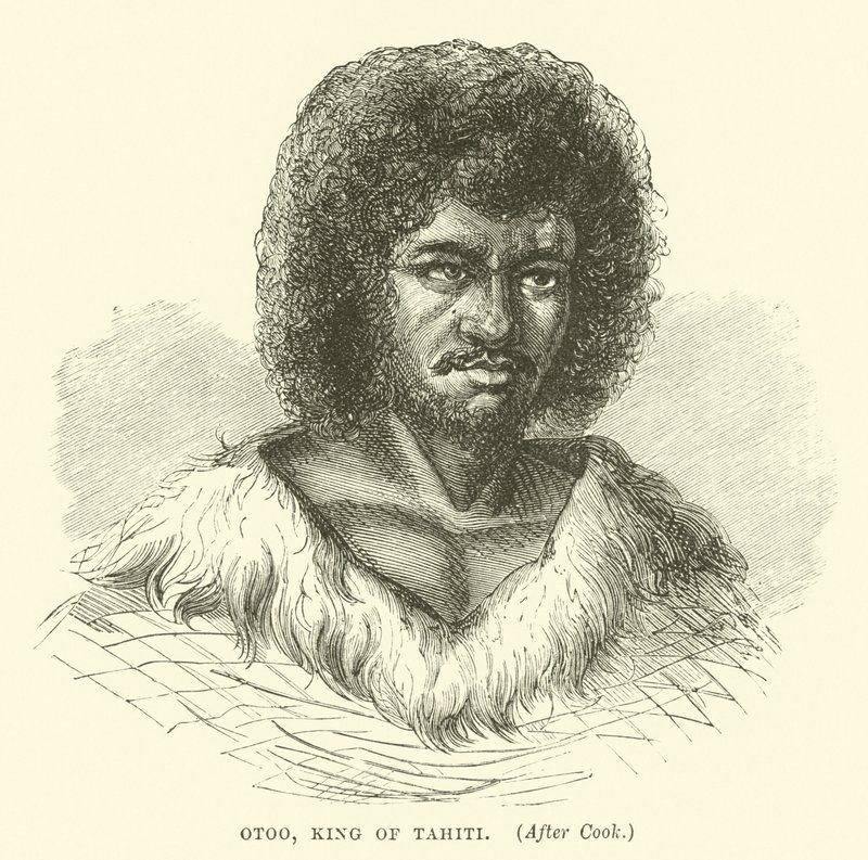 Otoo, King of Tahiti, after Cook by English School