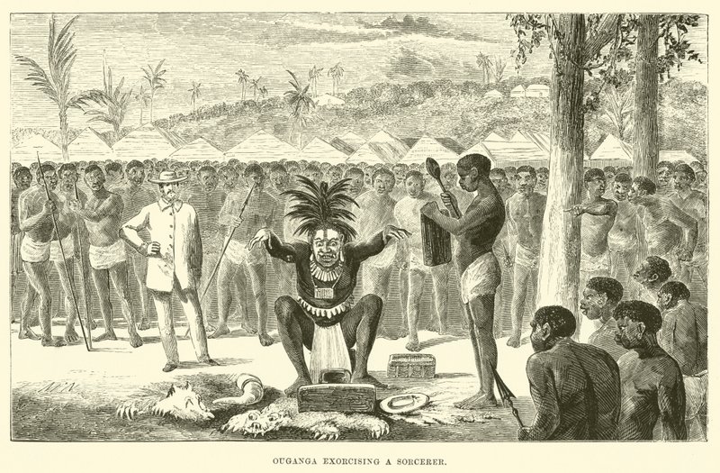 Ouganga Exorcising a Sorcerer by English School