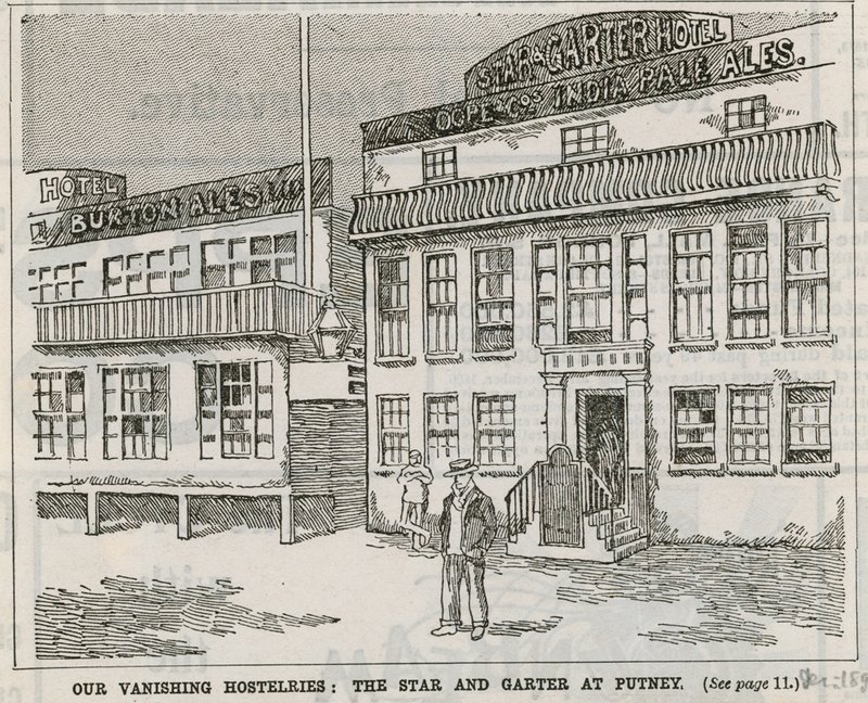 Our vanishing hostelries: The Star and Garter at Putney by English School