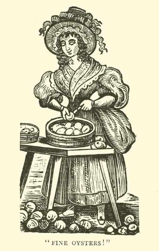 Oyster seller by English School