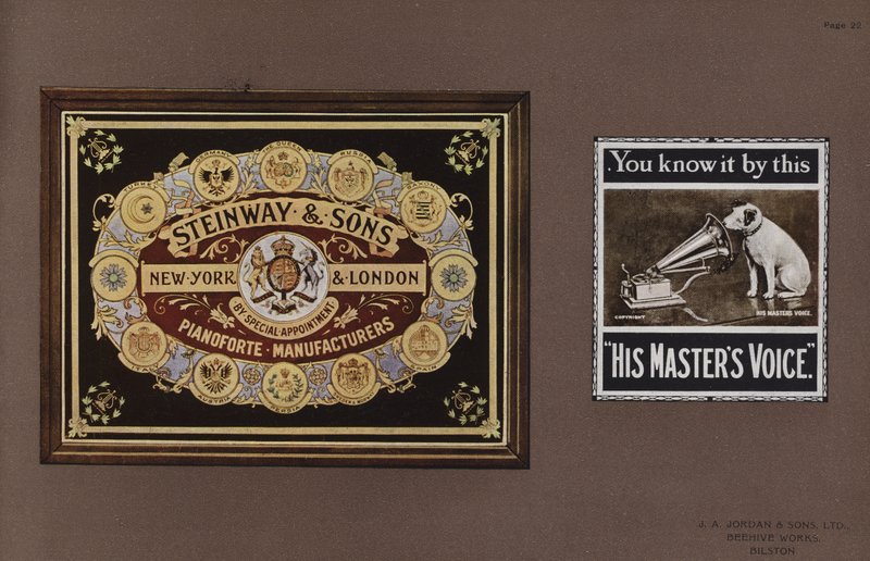 Page from Jordans Enamelled Signs by English School