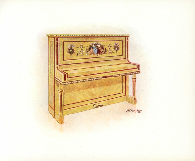 Page from Steinway & Sons Art Catalogue by English School