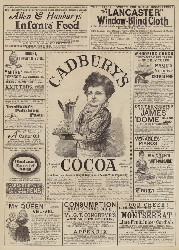 Page of Advertisements by English School
