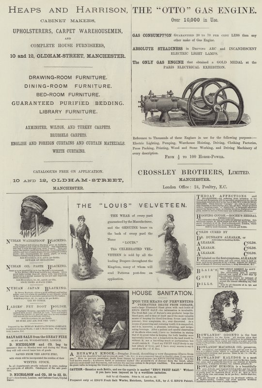 Page of Advertisements by English School