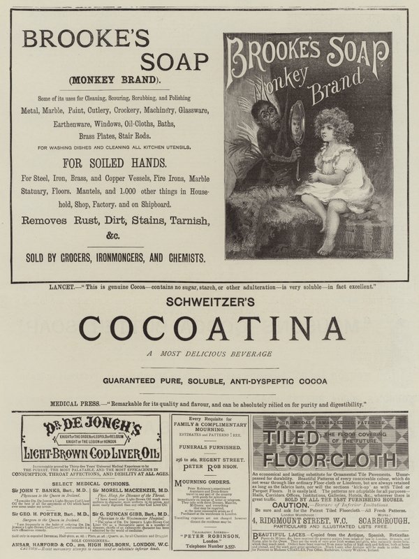 Page of Advertisements by English School