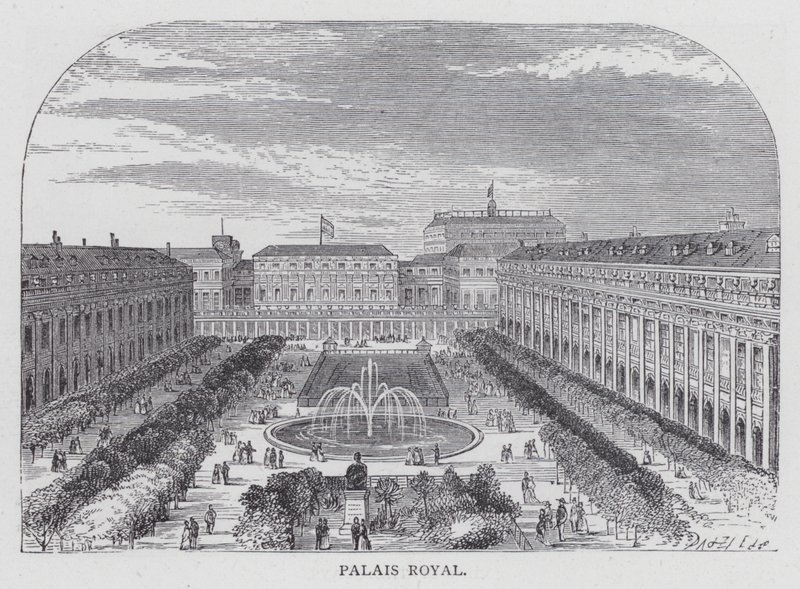Paris, Palais Royal by English School