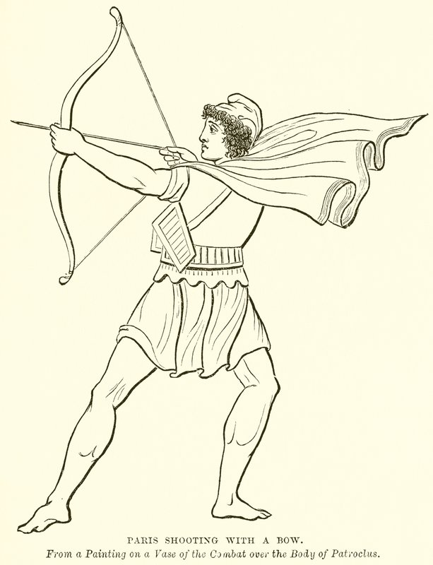 Paris Shooting with a Bow by English School