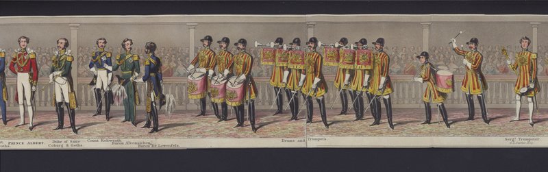 Part of the Panorama of the Marriage of Queen Victoria, c.1840 by English School