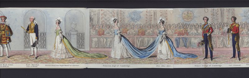 Part of the Panorama of the Marriage of Queen Victoria, c.1840 by English School