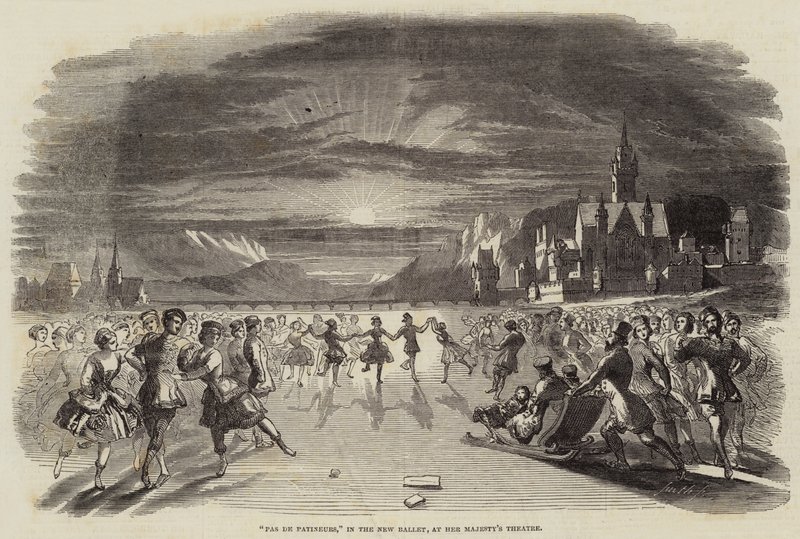 Pas de Patineurs, in the New Ballet, at Her Majesty
