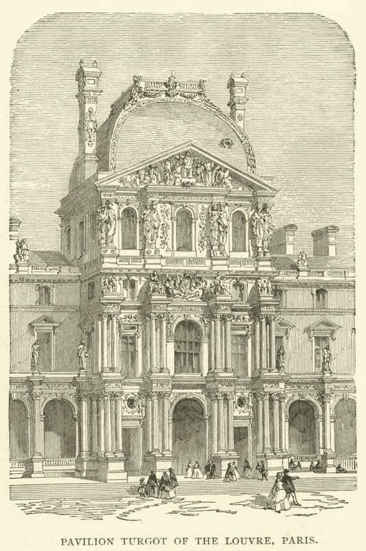 Pavilion Turgot of the Louvre, Paris by English School